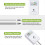 Soil Meter Moisture Light and PH Tester White 9