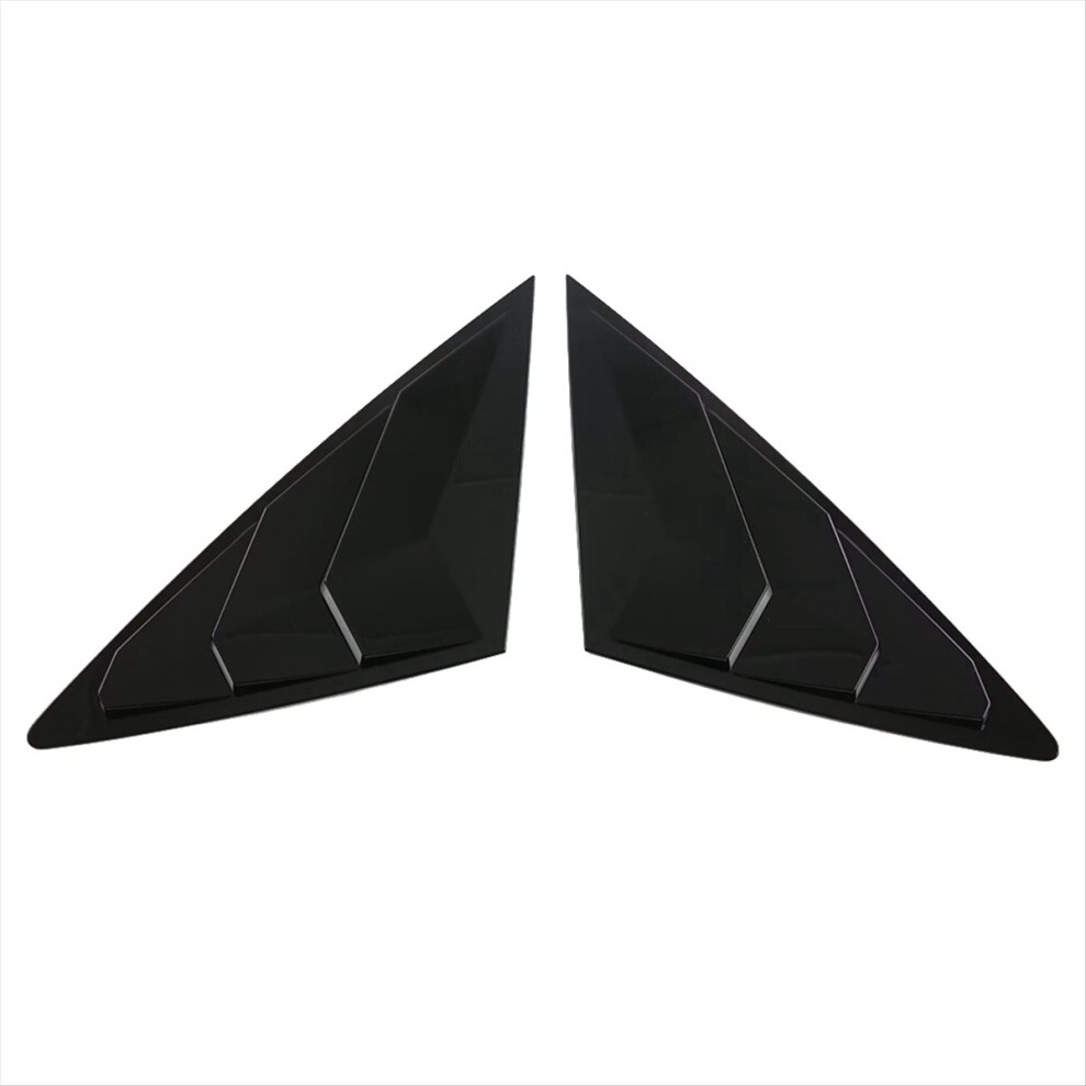 Rear Side Vent Quarter Window Louver Shutter Cover Trim Black 4711891649310