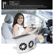 Auto Schwarz Lüftung Fan Solar Lade Auto Lüfter Heizung Fan für Auto