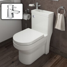 Nes Home 2In1 Close Coupled Toilet & Basin Unit with Tap & Waste