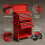 AREBOS AREBOS 9-Drawer Combo Tool Cabinet Garage Tool Chest with Wheels Workshop Tool Storage Lockable Red 6