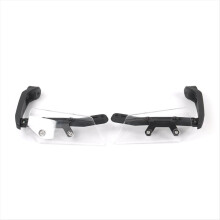 Bar End Base Deflectors Handguard for Black+Transparent
