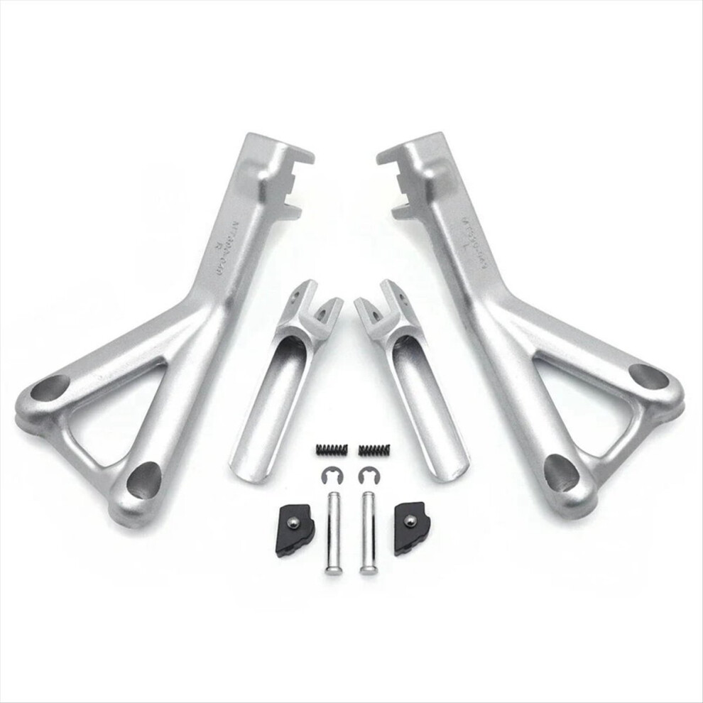 Motorcycle Rear Passenger Foot Peg Bracket Pedal Silver 4711902510899