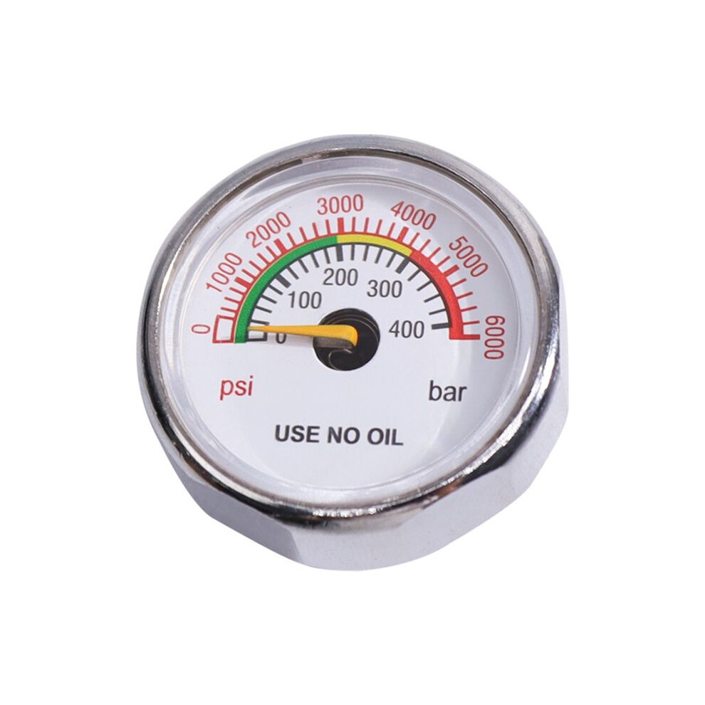 6000Psi/400Bar 1/8Npt Thread Back Axial Connection Gas Pressure Gauge 4711902512718