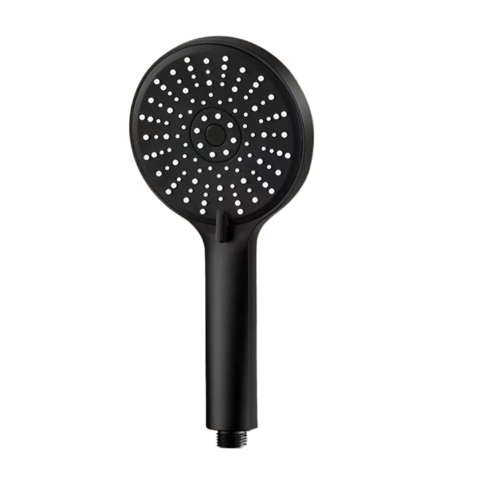 Handheld Showers 5-Function Shower Head Rainfall High-Pressure Water-Saving Abs Chrome Wall-Mount Black For Home And Gym 9393856563371