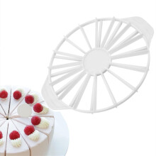 Round Cake Slice & Pie Slicer Marker, Double-Sided Cake Portion Marker for 10-Inch Cakes, 14/16 Slices, Cheesecake Cutter