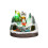 Sparkling Musical Christmas Train Ornament for a-Elderly style 1