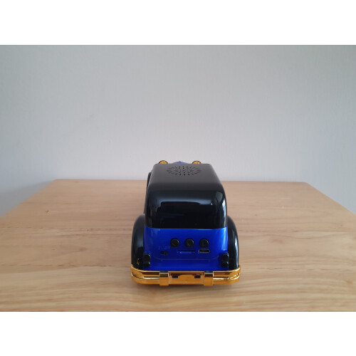 (Blue) Bluetooth Vintage Classic Music Car Shaped Speaker 2