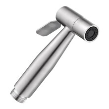Handheld Bidet Sprayer Set 304 Stainless Steel Silver Self Cleaning Toilet Bidet Faucet Sprayer Shower Nozzle