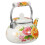 Emaille Vintage Mit Blumendekor Und Griff 3