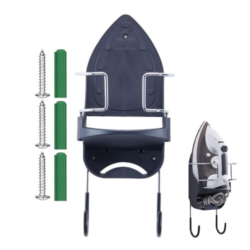 Hanging for Ironing Tasks Wall Mount Bracket Hnager Black Maximum Width Door Compatible