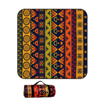 Picnic Blanket Waterproof Large 100x150cm Bohemian Style Foldable Sand Proof Beach Blanket For Wet Grass Hiking Style 4