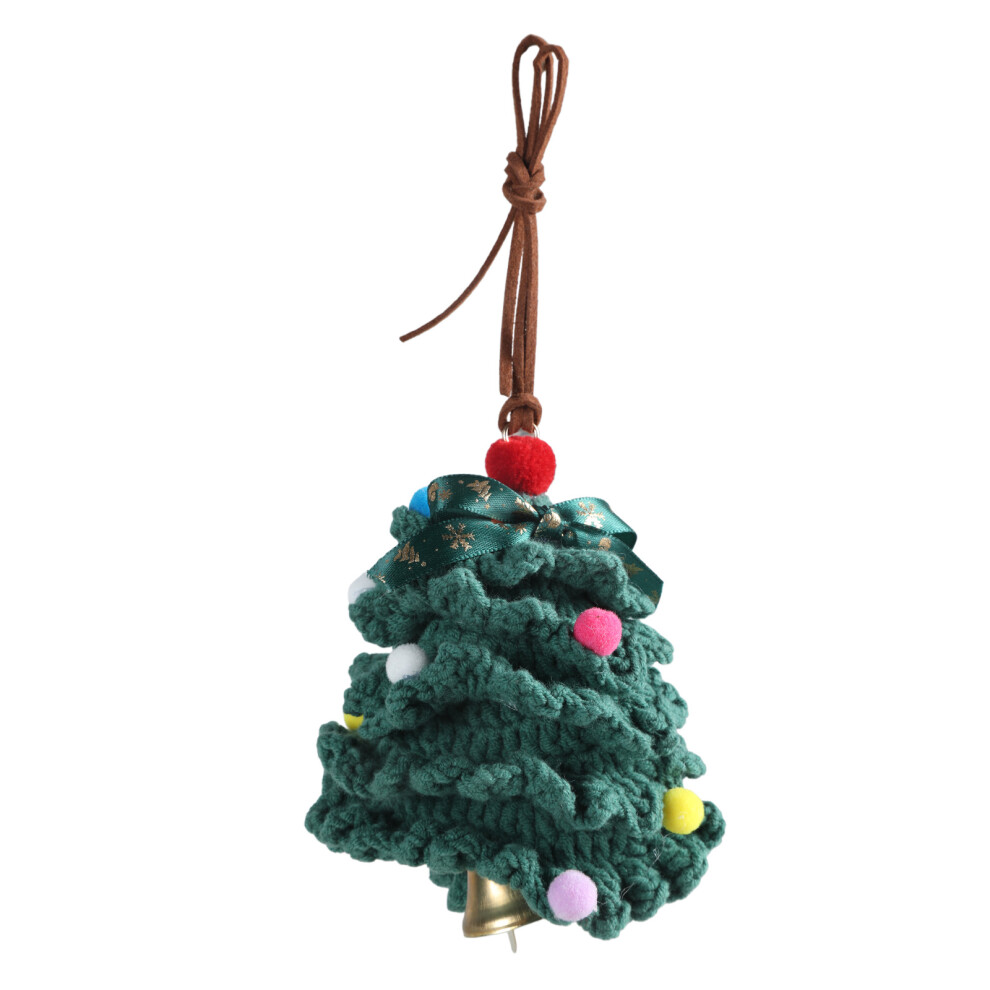 Handwoven Christmas Tree Pendant Charming Crochet Keychain 7754000178414