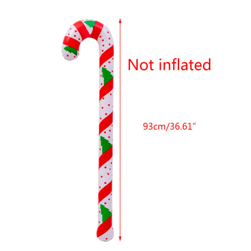 Inflatable Santa Claus Walking Stick Handheld Foil Candy-90CM 1