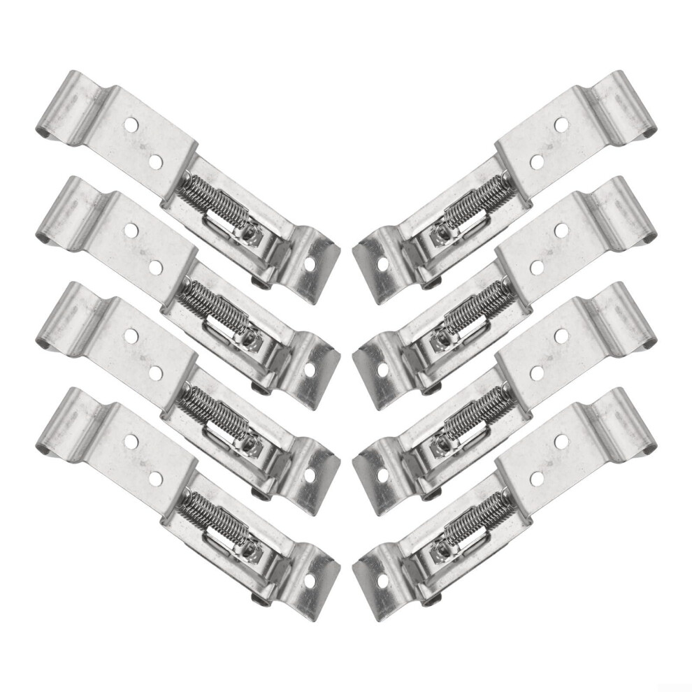 Stainless Steel License Plate Bracket Frame Holder Clamps For Car Truck Trailer Boat 8-Piece Spring Loaded Clips 9016109593177