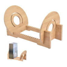 DVD/CD Storage Box Tabletop CD And Vinyl Record Display Rack Holds Up To 50 Discs