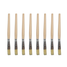 12Stk Borstenbürste Mit Holzgriff Für Ölgemälde Backen Und Bbq