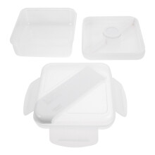 Meal Storage Box Transparent Zu Reinigen 1 Set 6,3 X 3,7 Zoll