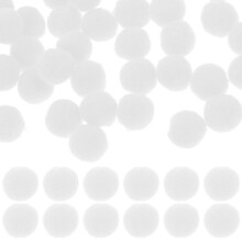 500 Mehrzweck-Pompons Basteln Für Kleidung Weiße Pomponbälle