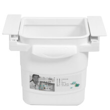1St Kunststoff Müllbehälter Verstellbarer Weiß