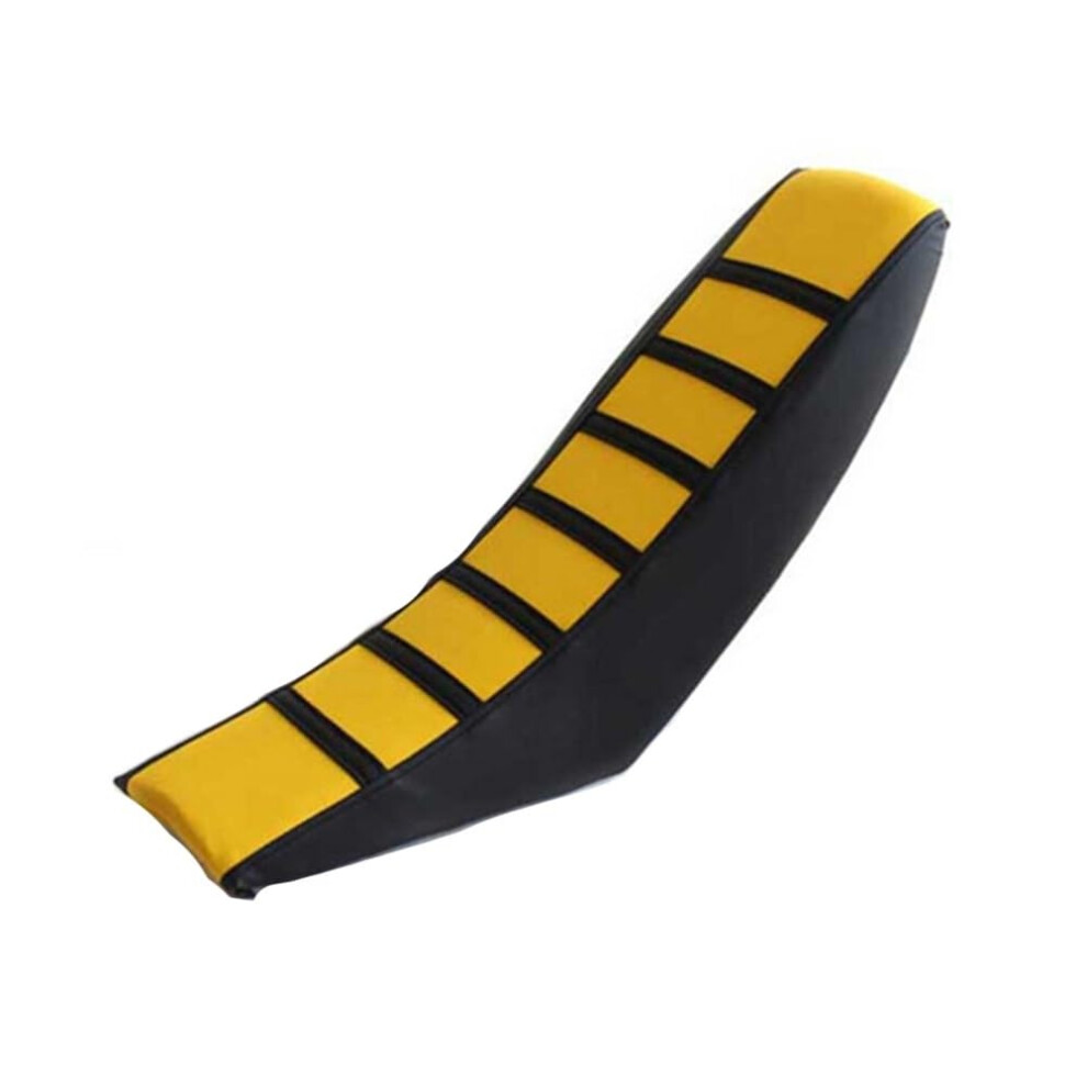 Seat Pad Cover Soft Thick Pvc Pad For Yamaha Dirt Bike Off Road Universal Fit Striped Non Slip Gripper Cushion Yellow 9016109593337