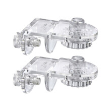 Aquarium Fixing Clips Acrylic Door Clips Set of 2 Edge-Free Compatible Parts Transparent Glass Holder Clips Robust