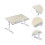 1 Pièce Pliable En Bois Ajustable Beige 6