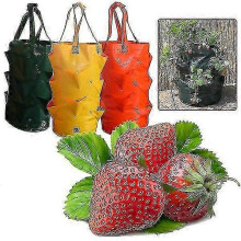 (Yellow) Potato and strawberry planting bags for growing potatoes, outdoor vertical garden, open hanging vegetable growing bag