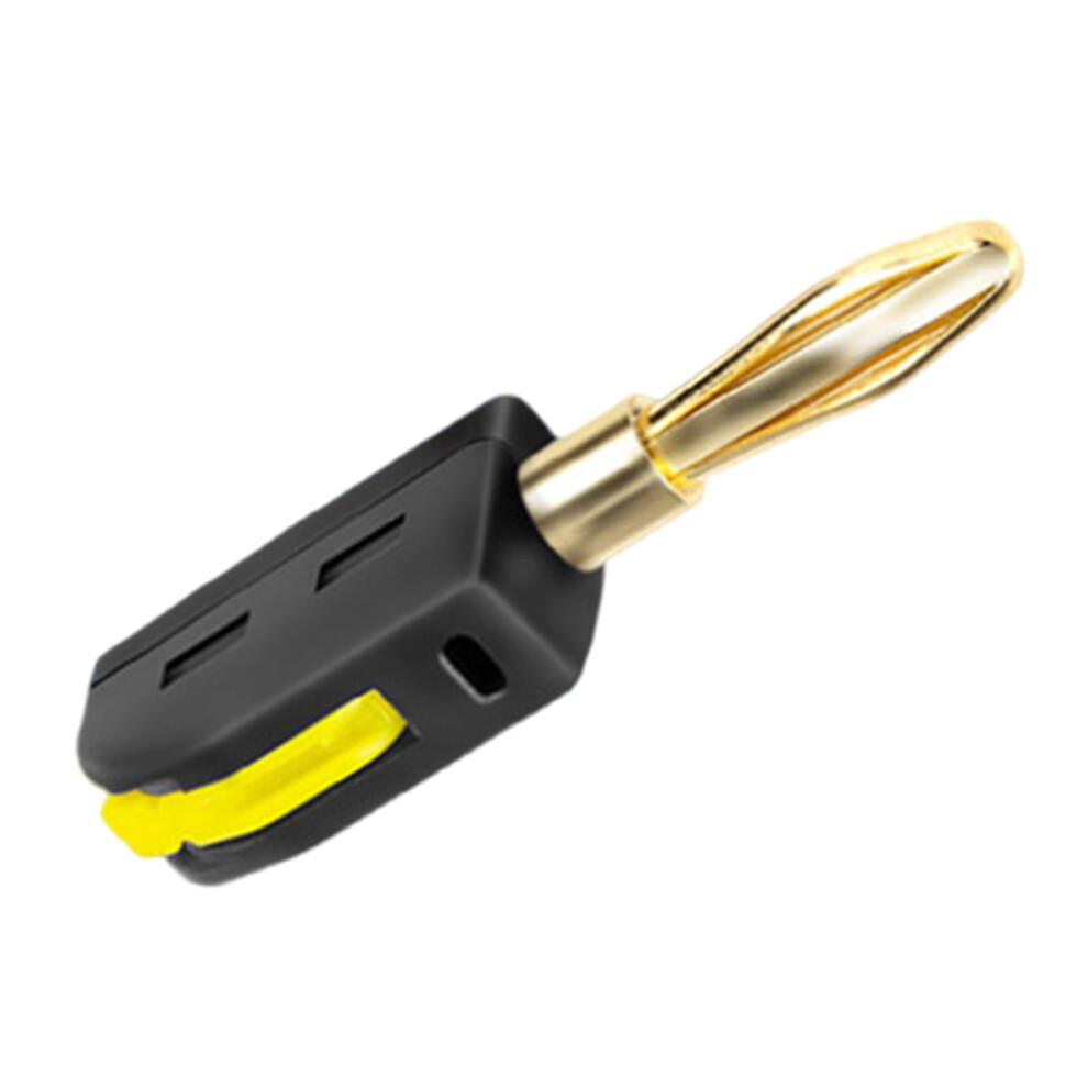 Banana Plug Easy Assembly No Solder Banana Connector Up To 32A Black For Electrical Equipment And Test Instruments 9393856565603