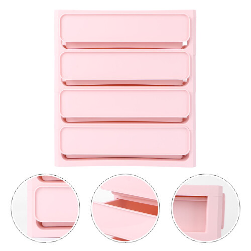 Multilayer Storage Desktop Organizer Aus Rosa 1 2