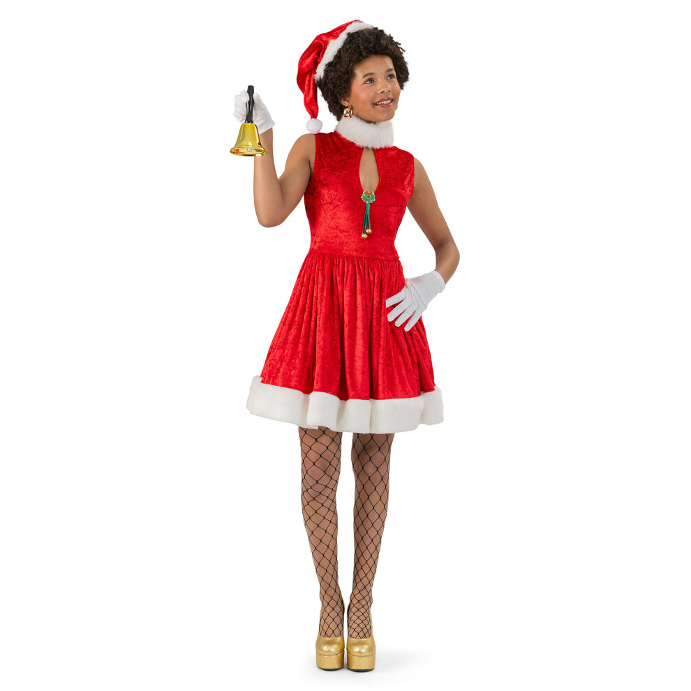 Photos - Fancy Dress Deluxe Miss Christmas 12-14 Red