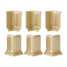 Baseboard Corner Blocks For 5.4 cm Height, ABS Inside And Outside Corner Connectors, Easy Install Trim Champagne Gold