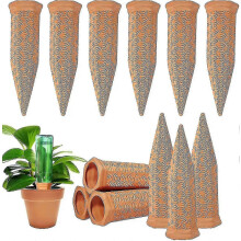 Set of 12 watering spikes for terracotta plants, automatic watering system for wine bottle plants to water indoor and outdoor plants during the