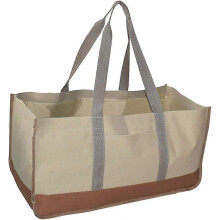 Large capacity firewood carrier bag for outdoor use