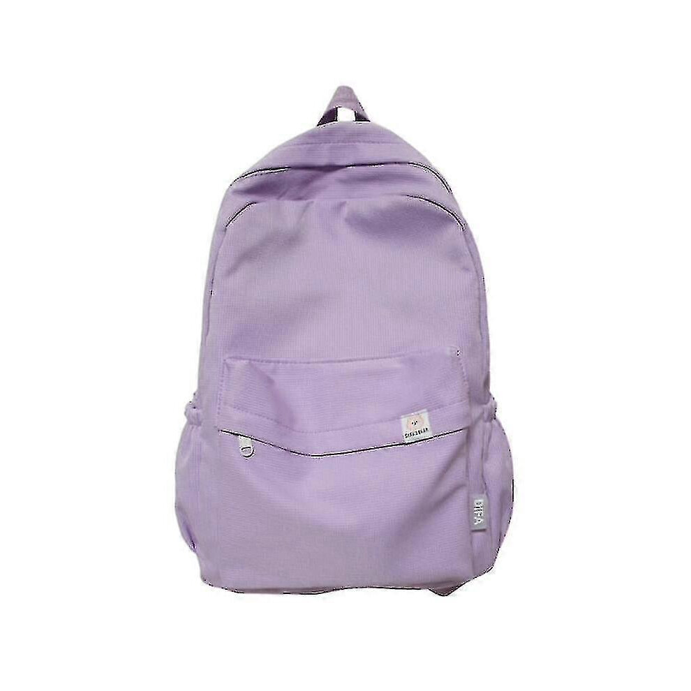 Waterproof Nylon Backpack Purple, Women Travel Bag, School Teen Girls