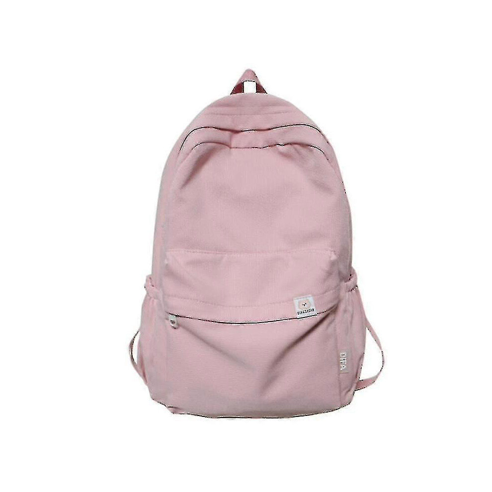 Waterproof Nylon Backpack Pink, Women Travel Bag, School Teen Girls