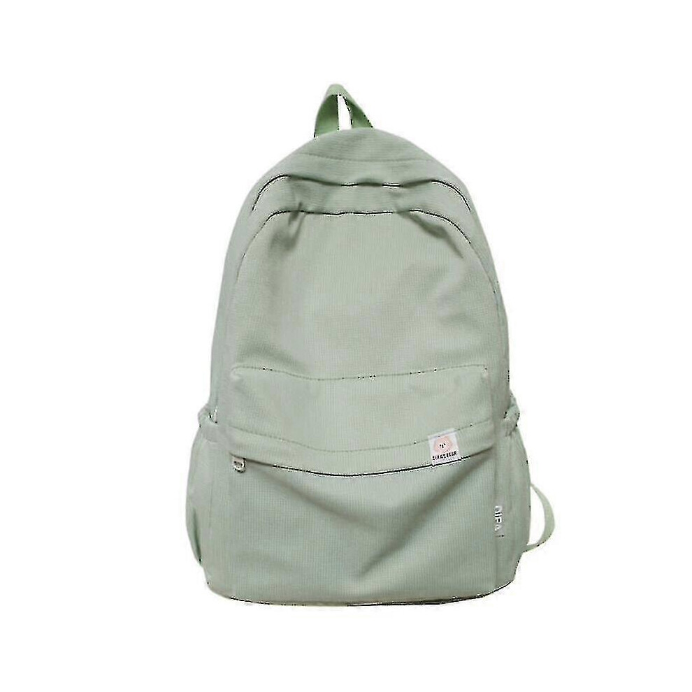 Waterproof Nylon Backpack Green, Women Travel Bag, School Teen Girls