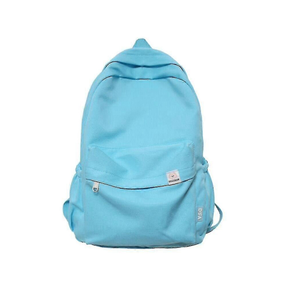 Waterproof Nylon Backpack Blue, Women Travel Bag, School Teen Girls