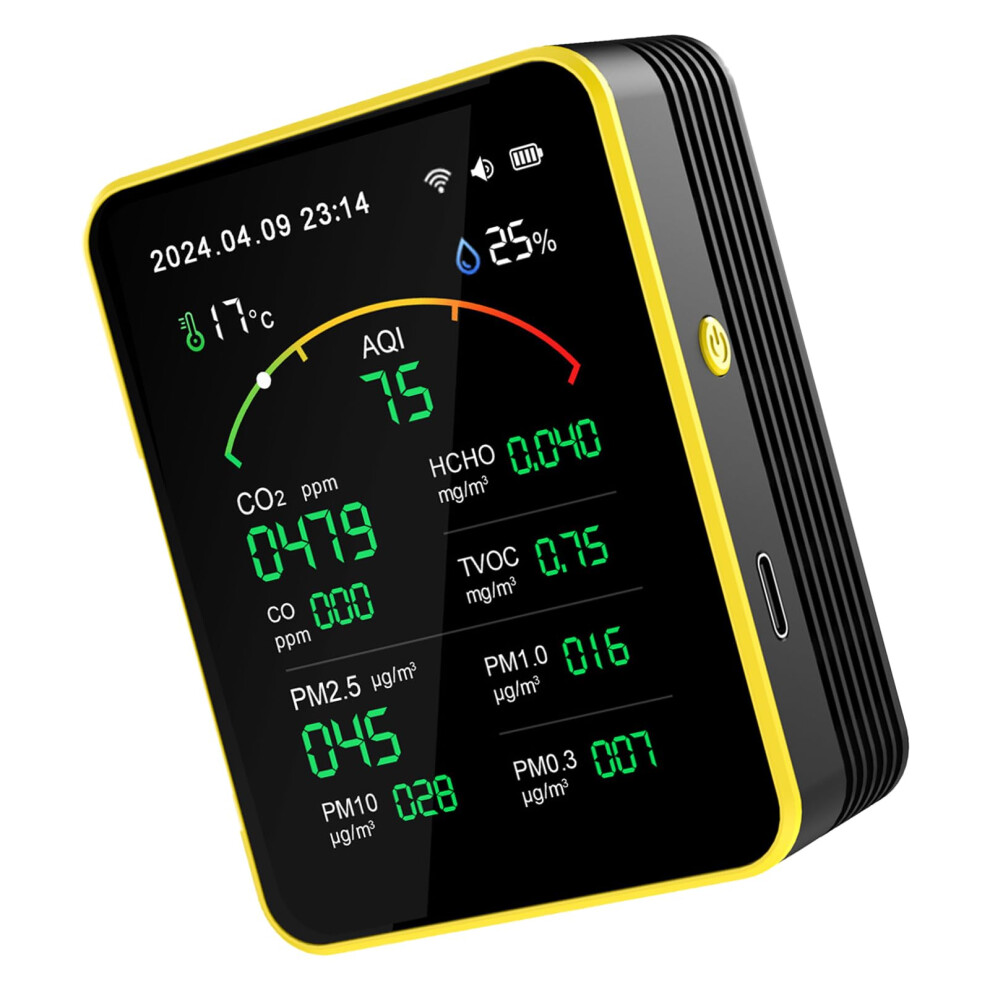 Air Pollution Meter Accurate Multifunctional Air Detector For Home Use CO2 PM2.5 TVOC Testing