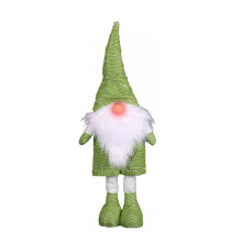 Gnome lumineux, décorations de noël, poupée-Modèle homme vert