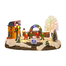 Maison de musique lumineuse de noël, décoration de maison,