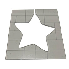 Christmas Motif Acrylic Templates Cute Xmas Sock Bell Star-Star