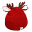 Cute Antlers Christmas Hat for Creative Woolen Hat Xmas Cap-Red 1