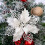 Artificial Flowers Flash Artificial Christmas Flower-White 6