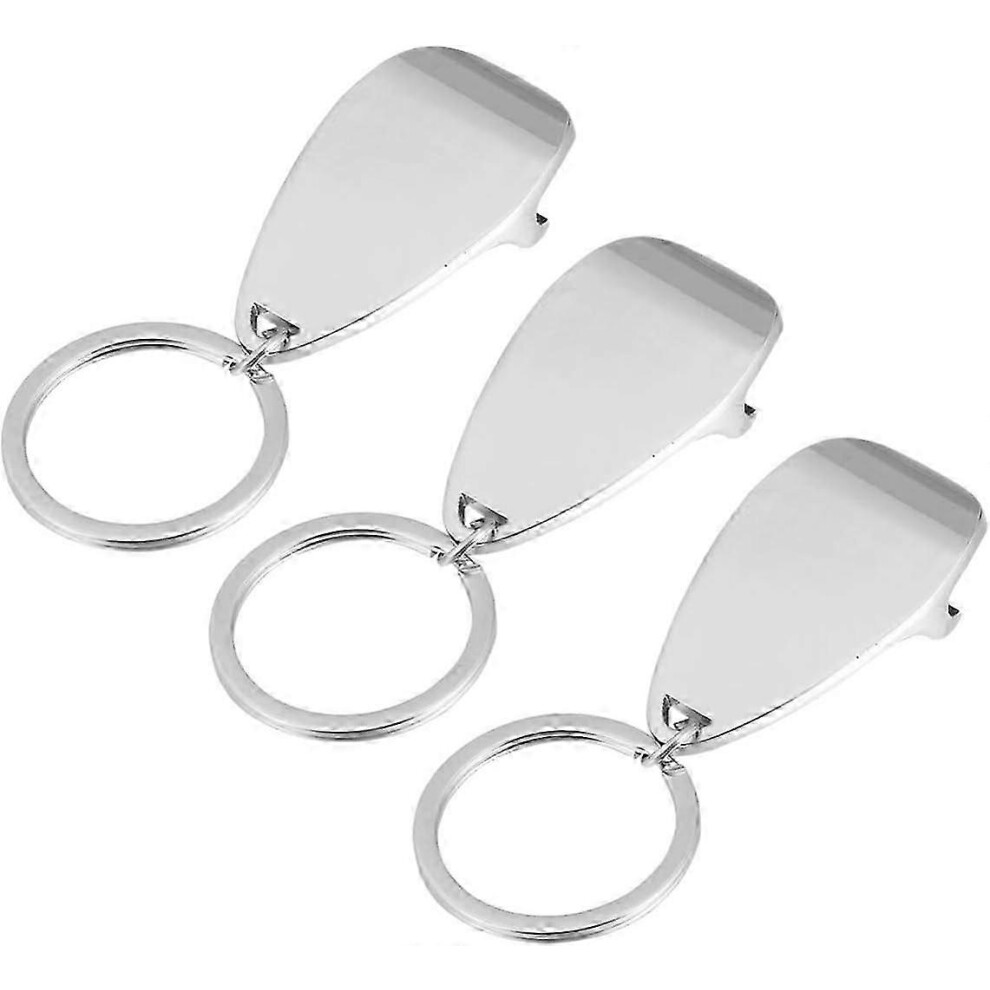 Bottle Opener Keychain Set of 3, Multi Tool Can Opener Corkscrew, Beer Opener Key Ring for Men