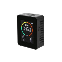 CO2 Meter Multifunctional Air Digital Temperature Humidity Tester Three-In-One Version Black TVOC HCHO
