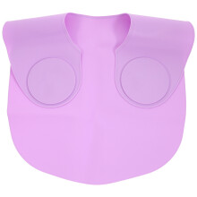 Purple Silicone Hair Color Neck Wrap Haircut Cape for Salon Use