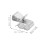 Silberner Kabelclip 25 Stk 0,9 Zoll 3