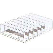 Acrylic DVD Storage Box Transparent CD Jewel Cases Organizer Stand Holds 7 To 14 CDs Open Design For Easy Access