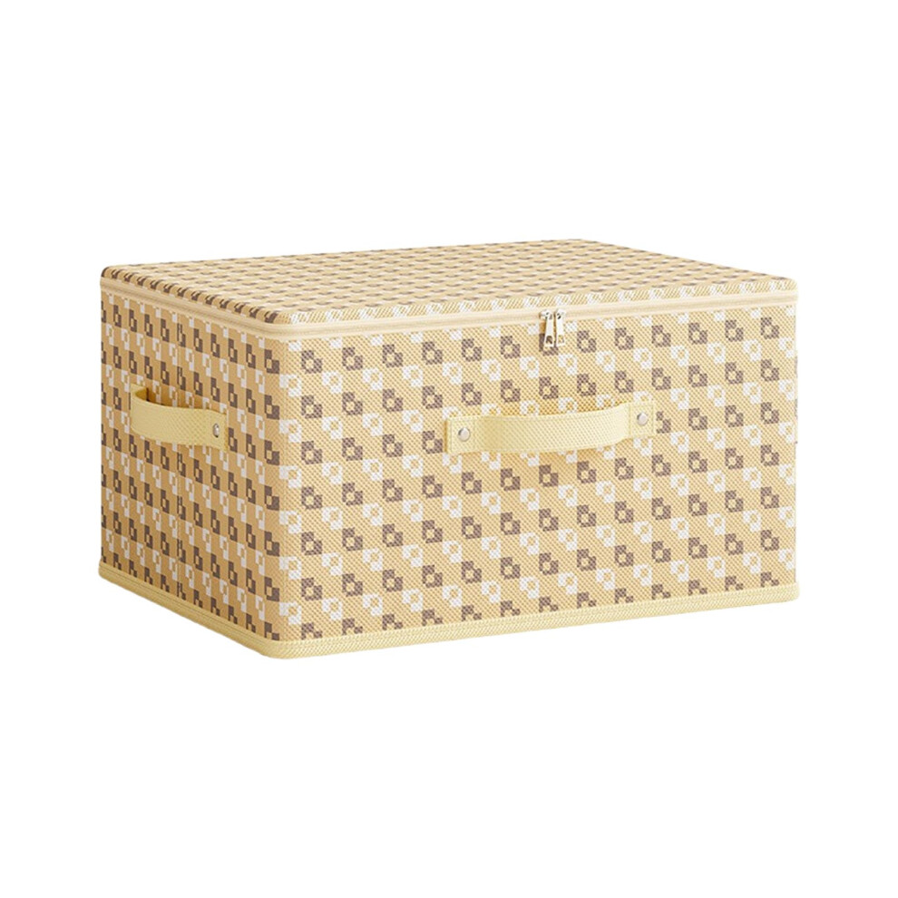 Foldable Wardrobe Storage Container Beige Large Capacity L Size With Dustproof Zipper Cover Non-Rank Organizer-image-OPC-PMDNBKF-NEW